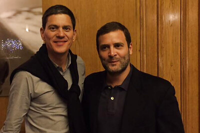 Congress counters BJP's charge, tweets Rahul's photos of attending conference in US