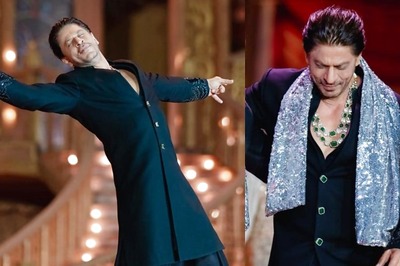 Shah Rukh Khan Looks Every Bit Dapper in Black at Anant Ambani-Radhika Merchant Pre-wedding Bash