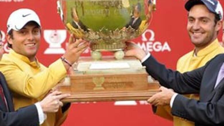 Molinari brothers win Golf World Cup for Italy