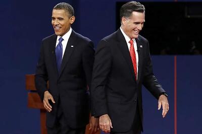 Obama says created millions of jobs, Romney says 23 mn jobless