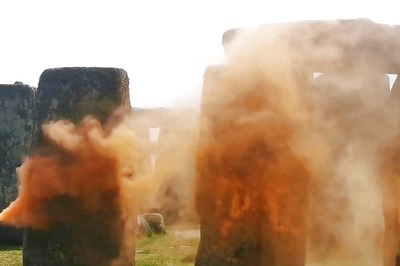 Watch: Stonehenge Monument Sprayed Orange in Climate Protest, Sunak Calls Activist Group 'Disgrace'