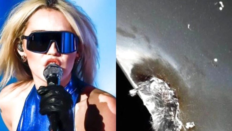 Miley Cyrus' Plane Makes Emergency Landing After Being Struck By Lightning, Singer Shares Pic