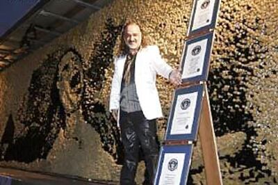 Albanian makes record Michael Jackson mosaic