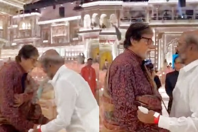 Rajinikanth Touches Amitabh Bachchan's Feet at Anant Ambani's Shubh Aashirwad, Video Goes Viral | Watch