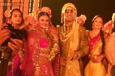 Snapshot: 'Fukrey' actor Pulkit  Samrat ties the knot with Shweta Rohira