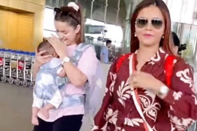 Watch: Rubina Dilaik Jets Off To Punjab With Daughters