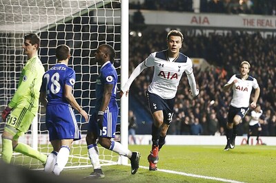 EPL: Dele Alli Nets Twice as Tottenham End Chelsea's Winning Streak