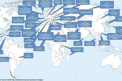 James Bond's travel map in last 50 years