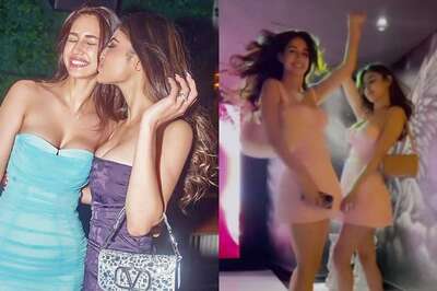 HOT! Disha Patani Gets Kiss From Mouni On Birthday, BFFs Twin In Plunging Dresses In Sexy Video