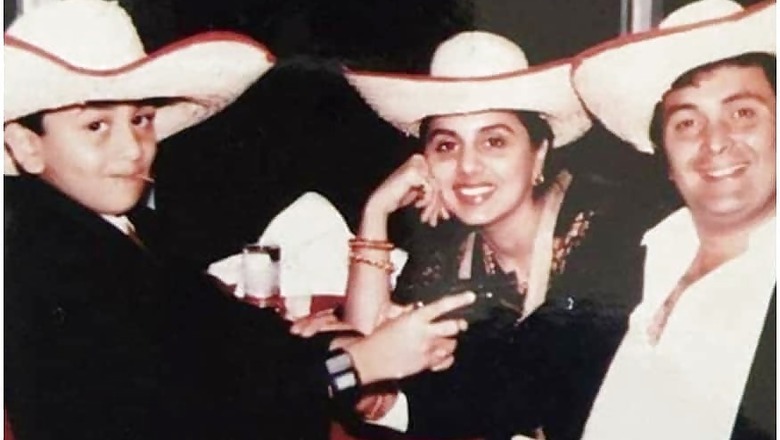 Ranbir Kapoor is a Super Cute Cowboy in This Childhood Pic Pointing Toy Gun at Rishi Kapoor