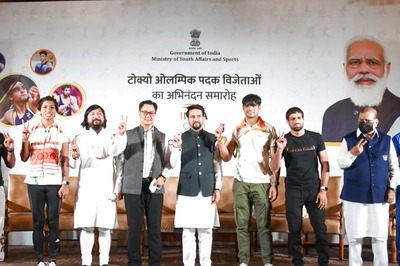 Tokyo 2020' Indian Medallists, Including Neeraj Chopra, Felicitated at Ashoka Hotel