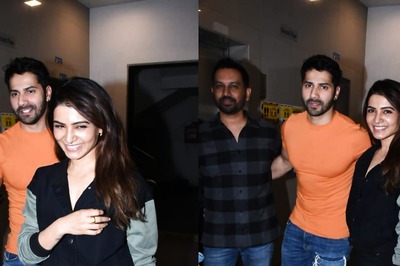 Varun Dhawan Protects Samantha Ruth Prabhu From Paparazzi; Watch Video