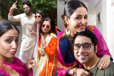 Hina Khan Joins Boyfriend Rocky Jaiswal's Sister For Raksha Bandhan Celebrations, See Pics