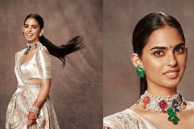 Isha Ambani Shines Like A Star In White Brocade Lehenga At Brother's Reception