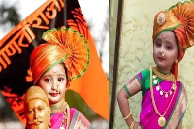 Myra Vaikul of Mazhi Tuzi Reshimgathi Dolls up as Marathi Mulgi on Shiv Jayanti