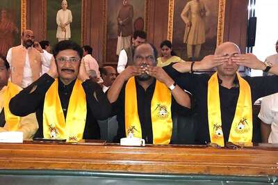 Protesting Against Centre's 'Apathy', TDP MPs Refuse to Leave House After Adjournment