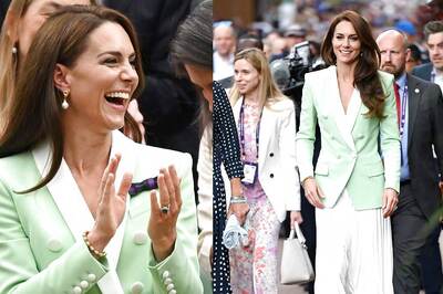 Kate Middleton Looks Picture-Perfect in a Balmain Blazer at the Wimbledon Championship