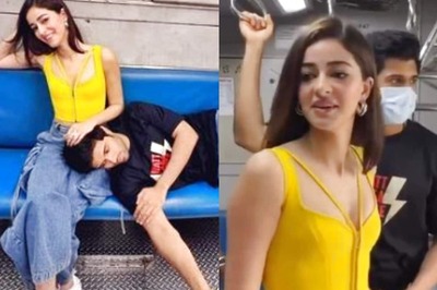 Liger: Vijay Deverakonda Rests on Ananya Panday's Lap, Holds Her Hand as They Travel in Local Train