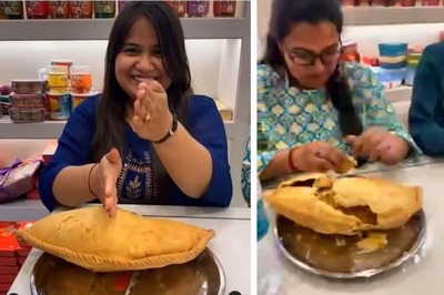 Holi Cow: Lucknow Sweet Shop Cooks Up Massive 'Bahubali Gujiya' Weighing 1.5 kg