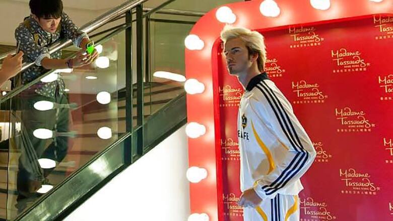 David Beckham caught in underpants by tourists