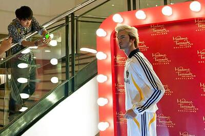 David Beckham caught in underpants by tourists