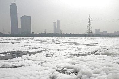 'Who Promised People Dip In Clean Yamuna': Delhi LG Laments Plight Of Froth Covered River