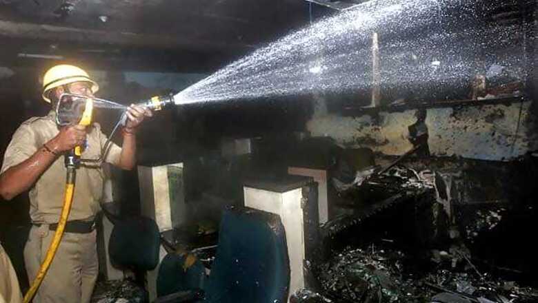 New Delhi: Fire in UCO Bank branch inside SC