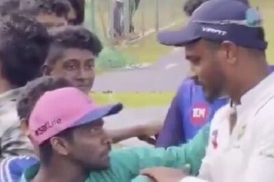 WATCH: Sanju Samson Makes a Specially-abled Fan's Day by Gifting Him RR Cap and Posing for Selfie