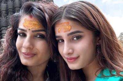 Raveena Tandon Seeks Blessings At Trimbakeshwar Shiva Temple With Daughter Rasha Thadani