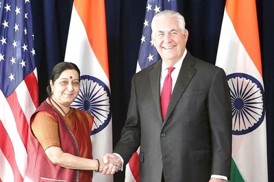 Sushma Swaraj Raises Issue of Terrorism, H-1B with Rex Tillerson