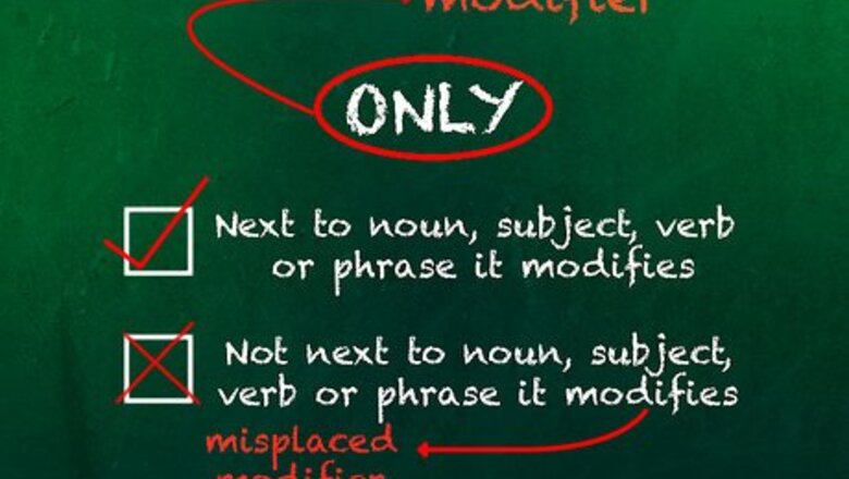 How to Use the Word "Only" Correctly