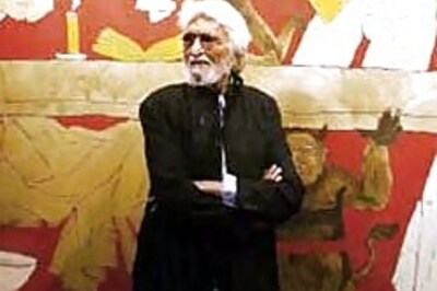 Sena activists attack MF Husain's Delhi art show
