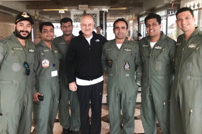 Anupam Kher Meets Air Force Officers in Kasauli