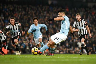Sharpshooter Sergio Aguero Trains Sights on Newcastle