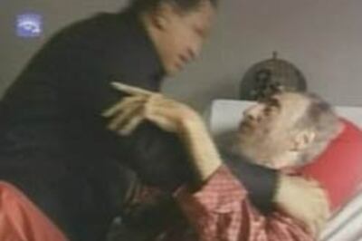 Chavez surprises ailing Castro
