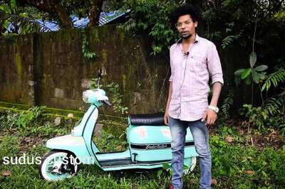 This Modified Vintage Vijai Super Scooter is Actually Electric, Built From Scratch