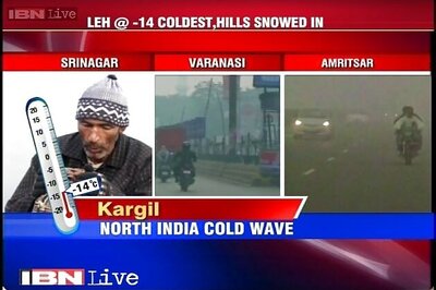 North India reels under severe cold wave, Leh coldest at minus 14 degree celsius