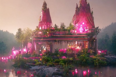 Artist Uses AI to Create Magical Portraits of Ancient India With Temples, Fireflies