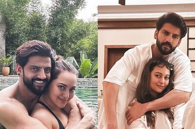 Shirtless Zaheer Iqbal Holds Wife Sonakshi Sinha Close in Mushy Pics from Their Honeymoon | Photos