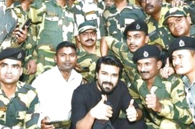 RRR Actor Ram Charan Gets his Chef to Cook for BSF Jawans in Amritsar, Poses With Soldiers