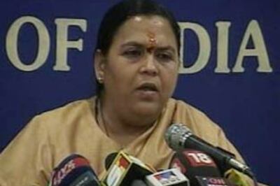 Uma votes for Advani, will campaign for him