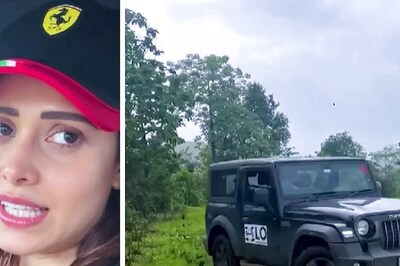 Watch: Bollywood Actress Nushrat Bharucha Flaunts Her Drifting Skills in Mahindra Thar 4x4