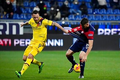 Pereiro Rescues Cagliari In 2-1 Win Over Bologna In Seria A