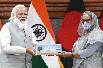 India Gifts 1.2 Million Covid-19 Vaccine Doses to Bangladesh During PM Modi's Dhaka Visit