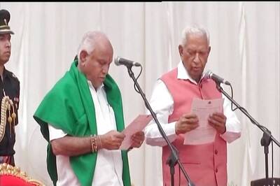 Yeddyurappa Sworn in as Karnataka CM; Congress, JD(S) Protest Outside Vidhan Soudha