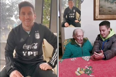 Lionel Messi Surprises 100-year-old Super Fan with Video Message | Watch