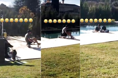 Atletico Madrid's Diego Costa Falls into the Swimming Pool in the Most Hilarious Way Possible