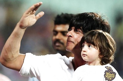 Chhota Bheem 'meets' Shah Rukh Khan and son AbRam at their residence
