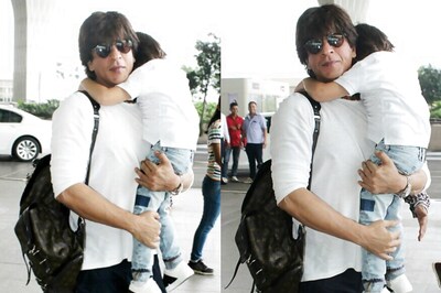 Shah Rukh Khan Racing With Son AbRam On The Eden Turf Is The Cutest Thing You'll See Today