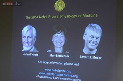 Nobel Prize in Physiology or Medicine goes to John O'Keefe, May-Britt Moser, Edvard I Moser